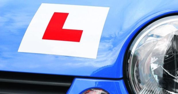 Driving schools car with 'L' plates